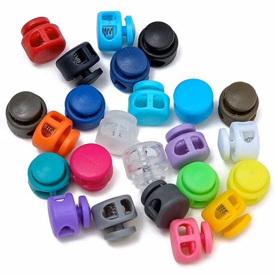 Elastic Rope Adjustment Buckle Round Toggle Clip Buckles Tighten Spring Rope End Cord Stoppers Plastic Lock