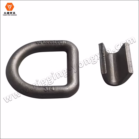 Anel D de amarração forjada em aço para elo de corrente