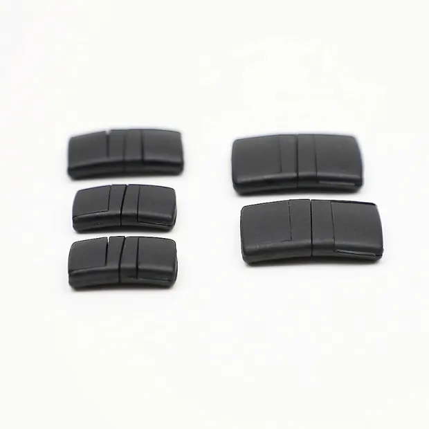 Versão mais fina de plástico preto com fivela de liberação de segurança para acessório de cordão